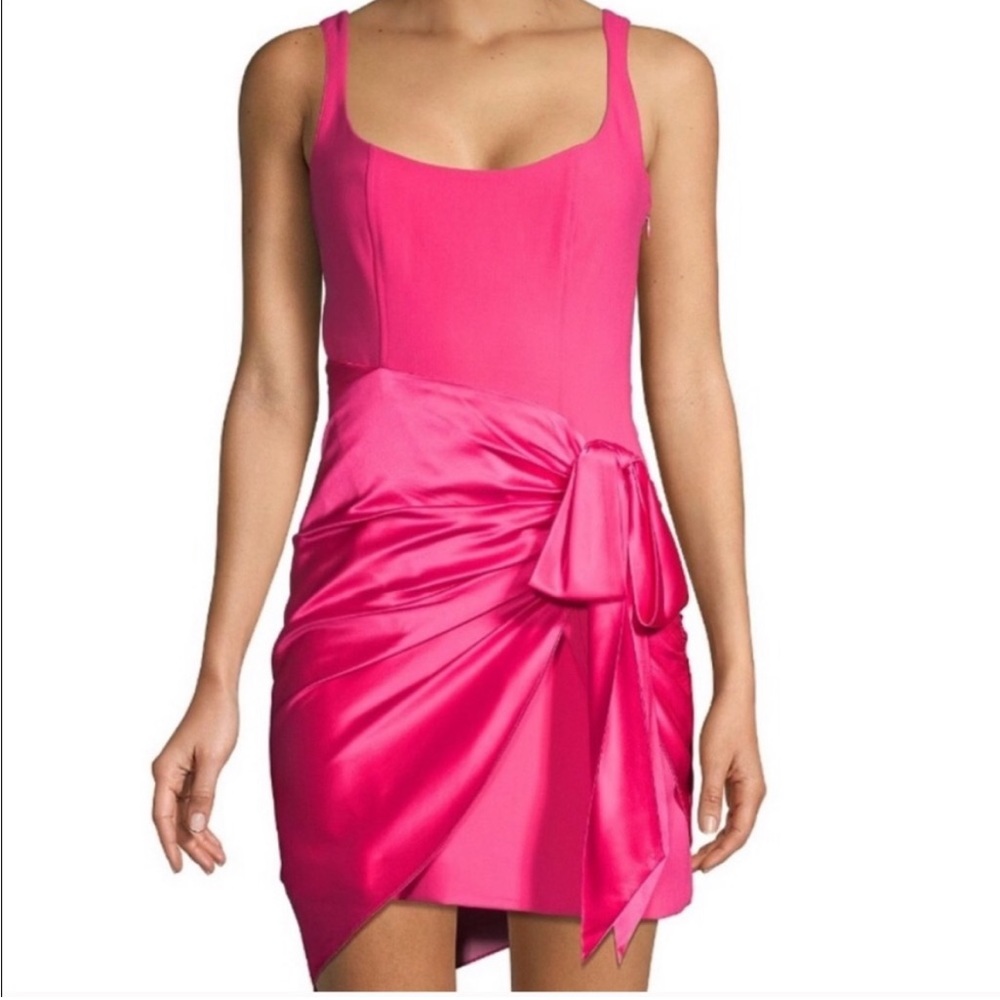 Cinq a sept waverly dress in guava pink